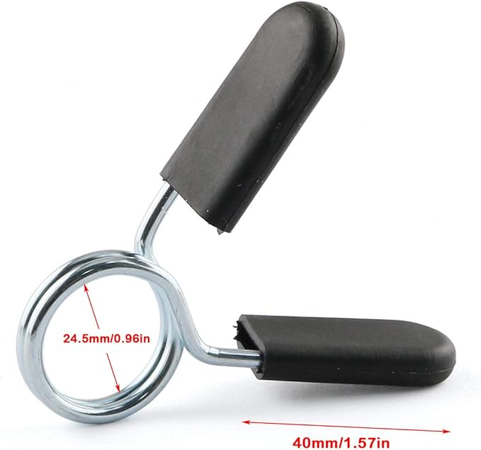 E-outstanding Spring Collar Clip 2PCS Standard 1Inch/25mm Barbell