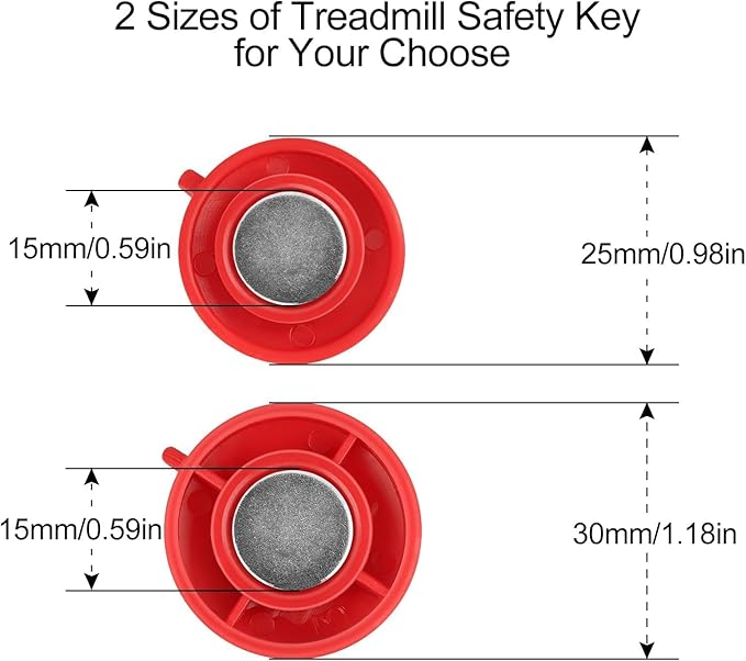 EEEKit Treadmill Safety Key Magnet Replacement, Universal Treadmill Emergency Stop Key for Image, Reebok, Epic, Golds Gym, Freemotion, Healthrider Running Machine
