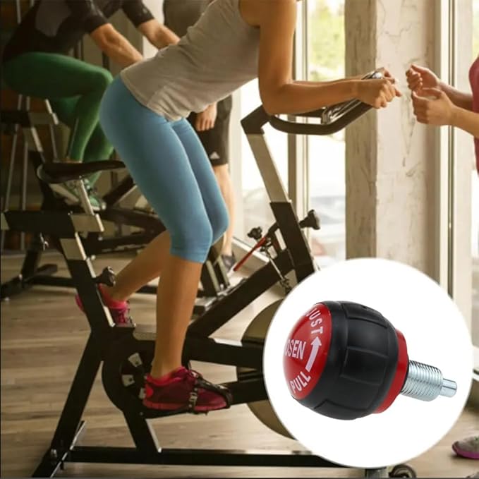 AYLIFU 2 PCS M16 Pop Pull Pin Knob Spherical Fitness Pop Pull Pin Knob Pull Pin Spring Knob Replacement Part for Fitness Equipment Bicycle Equipment Red