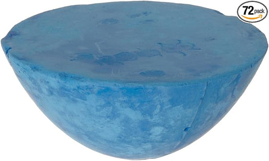 Dixon Industrial Carpenter Chalk, 2.5" Molded Hemispherical Cake, Blue, 72-Pack (77705)