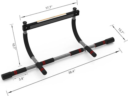 leikefitness Pull-Up Bar For Door Frame Adjustable Portable (AB7000)