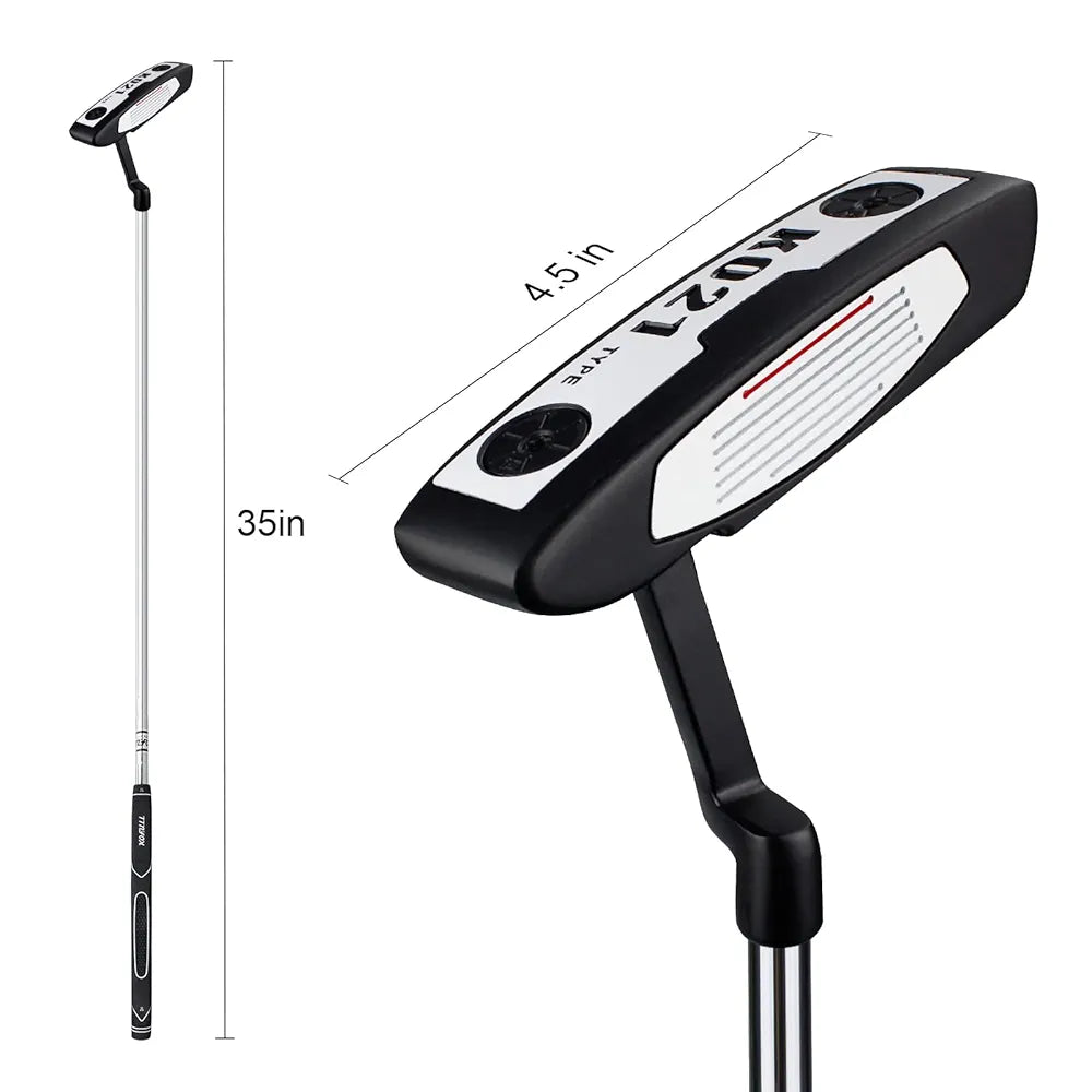 KOFULL Golf Putter, Golf Putters for Men Right Handed - 35 Inches Men's Putter Right Handed Golf Gifts for Men, Rubber Grip Blade Putter for Indoor or Outdoor Training