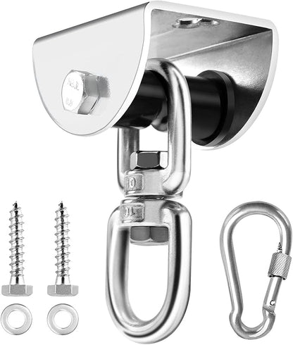 Eapele Heavy Bag Hanger, Punching Bag Mount for Ceiling 360° Swivel Wood Beam Holder for Boxing Bag, Heavy Bag, Gym Punching Bag, Speed Bag, Aerial Yoga Swing, Gymnastic Rings, Sandbag, Hammock