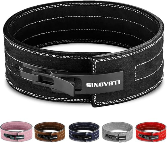 Weight-lifting belt for men with lever buckle 8.5cm / 10cm Height