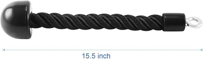 Pull Down Rope Single Grip Tricep Bicep Exercise Attachment for Cable Machines Gym Pulley Workout
