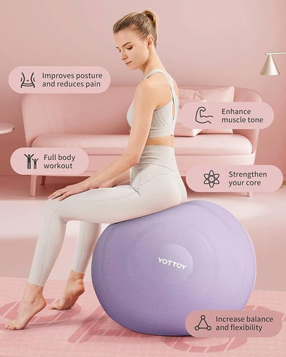 Anti-Burst Exercise Ball for Working Out