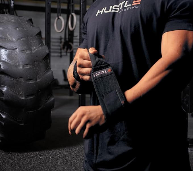 Wrist Wraps for Weightlifting (USPA Approved) - 18" or 12" Premium Quality Weight Lifting Wrist Straps - Best Gym Wrist Wraps with Thumb Loop for Powerlifting & Weight Training for Men & Women