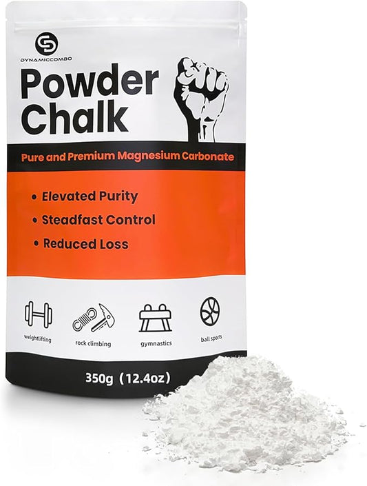 Rock Climbing Chalk 340g - Magnesium Carbonate Chalk for Bouldering | Pre-Filled Refill Chalk for Weightlifting, Gymnastics & Gym