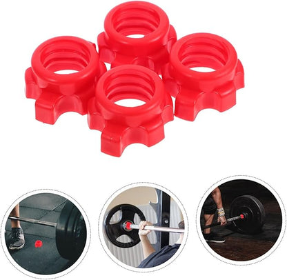 Kisangel 8pcs Dumbbell Screw Nuts Dumbbell Hex Nut Rotate Fastener Clip Spinlock Collars Barbell Nut for Dumbell Gym Machines