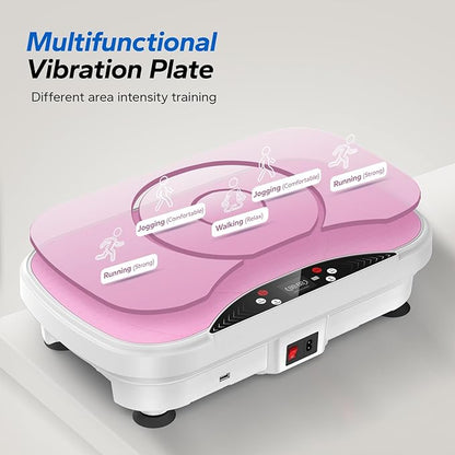 MERACH Vibration Plate Exercise Machine, Vibration Plate with Bluetooth and LED Display, Vibrating Plate Exercise Machine for Women Men, Workout Equipment for Home
