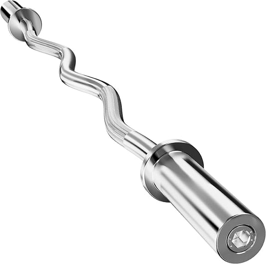 Olympic Barbell Bar EZ Curl Bar Weightlifting Barbell 2 Inch