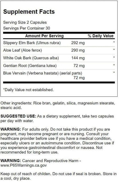 Swanson Colon Helper - Promotes Digestive Health Using Vervain, Goldenseal Root, Slippery Elm Bark & More - Herbal Supplement Aiding Healthy Eliminations - (60 Capsules) 1 Pack (2 Pack)