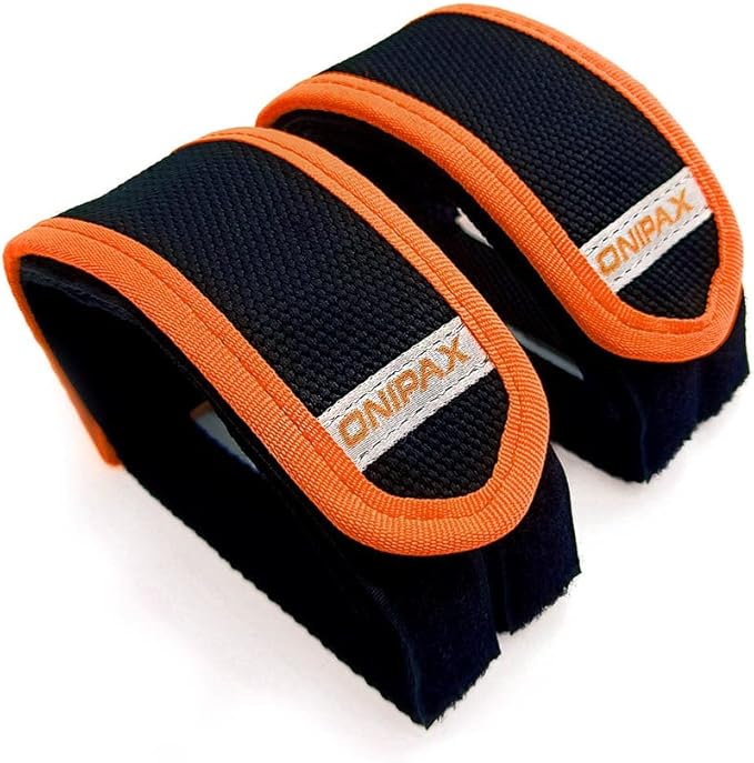 ONIPAX Outdoor Bike Pedal Straps Toe Clips Straps Tape 2 PCS