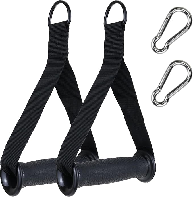 Gym Resistance Handles，Heavy Duty Replacement Handle/Grips Attachments for Cable Machine Pulleys, Resistance Band and Strength Trainer, for Gyms/Home Eexercise Workout