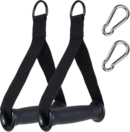 Gym Resistance Handles，Heavy Duty Replacement Handle/Grips Attachments for Cable Machine Pulleys, Resistance Band and Strength Trainer, for Gyms/Home Eexercise Workout