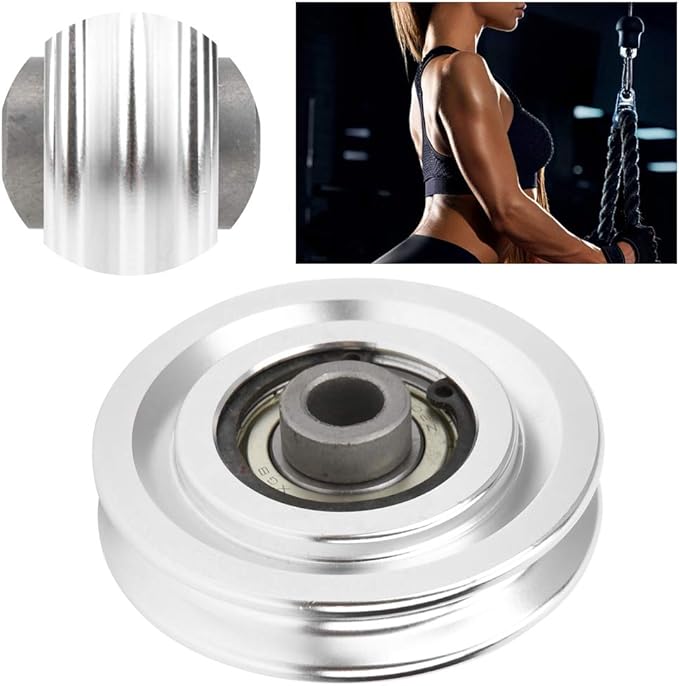 Alomejor Fitness Pulley 70 80mm Universal Bearing Pulley