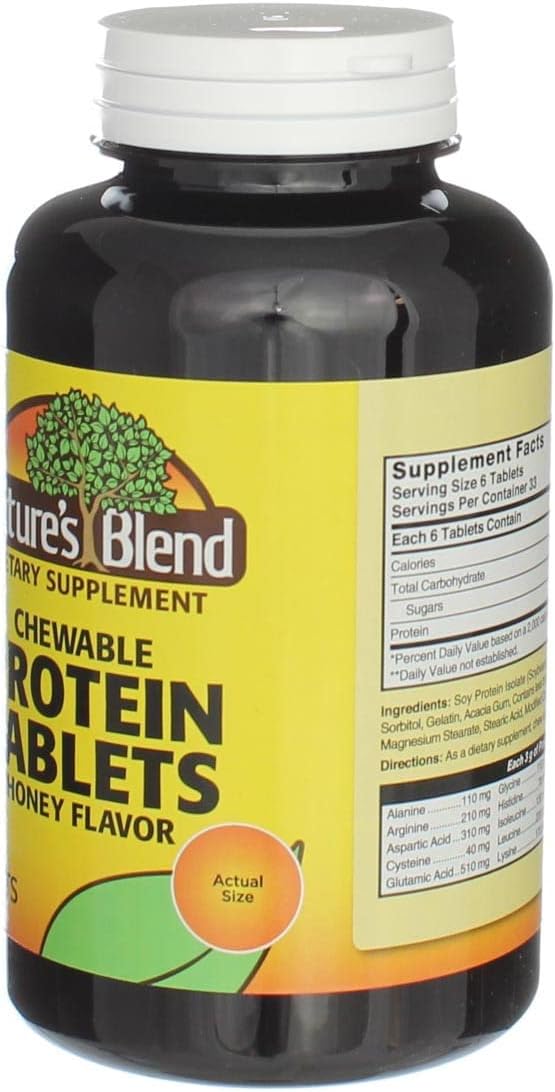 Natures Blend Protein Tablets Honey Flavor 200 Tablets
