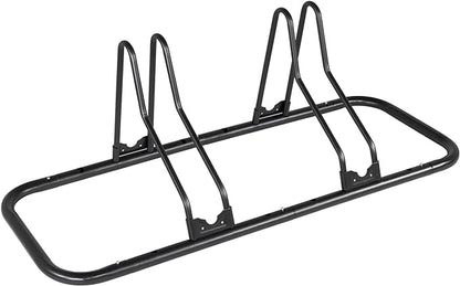 CyclingDeal Bike Rack Floor Parking Bike Stand for up to 6 Bicycles | Indoor, Home & Garage Storage Rack | Stable & Secure Bicycle Stand w/Tire Grooves Up to 29", Holding Plates & Custom Spacing