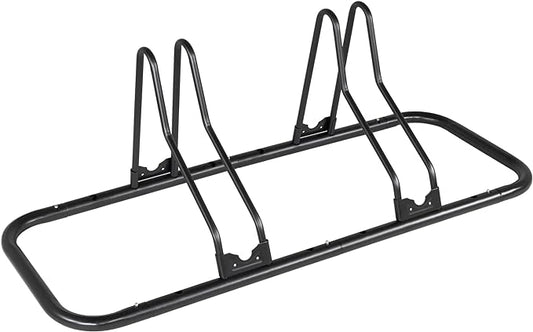 CyclingDeal Bike Rack Floor Parking Bike Stand for up to 6 Bicycles | Indoor, Home & Garage Storage Rack | Stable & Secure Bicycle Stand w/Tire Grooves Up to 29", Holding Plates & Custom Spacing
