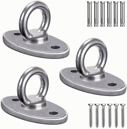 BeneLabel Wall Ceiling Mount Bracket for Suspension Strap Trainer, 2800lb Capacity, Body Weight Strength Training Systems, Aerial Yoga Swing, Resistance Band,Hammock,Battle Rope, Boxing Equipment