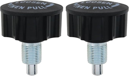 AYLIFU M18 Pop Pull Pin Knob Adjustment Fitness Pop Pull Pin Knob for Fitness Equipment Bicycle Equipment Black 2PCS