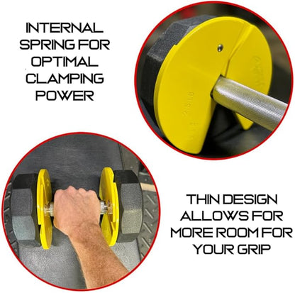 Micro Gainz Dumbbell Fractional 2.5 lb Weight Plate, Ideal for Micro Loading, (Choose Color) 4 Piece Fractional Weight Plates, Designed for Dumbbell Training, Made In USA
