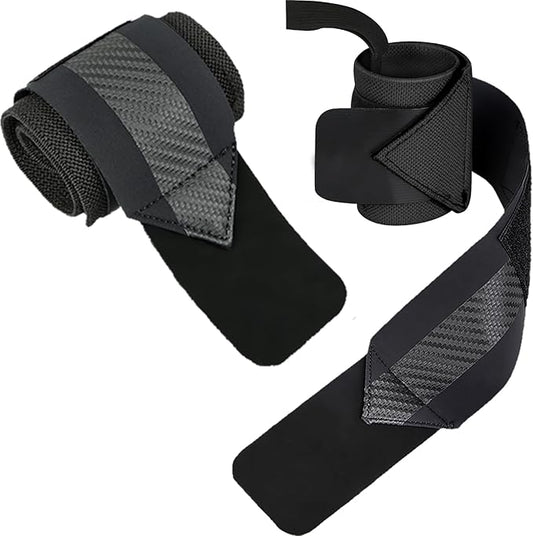 Jaffick Double-Layer Reinforced Wrist Wraps for Weightlifting - Men & Women, Thumb Loop Design for Powerlifting, Crossfit, Bodybuilding, Deadlifting - Fits Both Hands