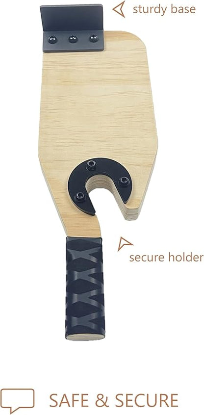 Wooden Mini Deadlift Barbell Jack Weight Plate Changing