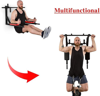 Wall Mounted Pull up Bar Multifunctional Chin up 440 Lbs…