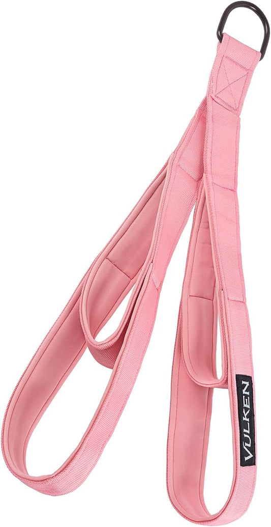 Vulken Tricep Rope Cable Attachment. Two Size in One Extra Long Pull Down Rope. Triceps Extension Straps Gym Equipment. Home Workout Handles for Resistance Bands.