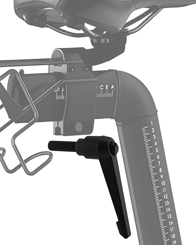 Horizontal Seat Post Adjustment Rod for Spin Bikes Compatible with Peloton L-Shaped Seat Adjustment Handle Replacement Accessory (High-Strength Aluminum Structure)
