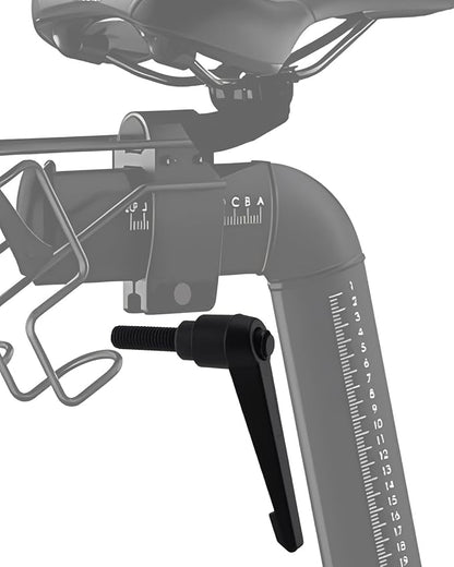 Horizontal Seat Post Adjustment Rod for Spin Bikes Compatible with Peloton L-Shaped Seat Adjustment Handle Replacement Accessory (High-Strength Aluminum Structure)
