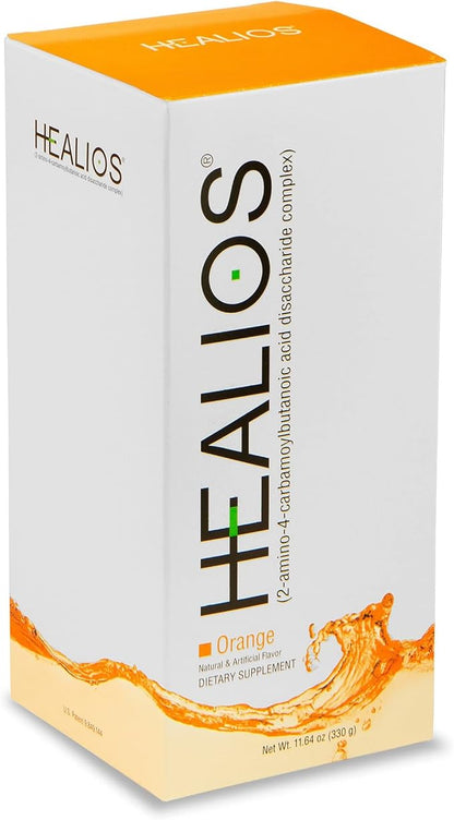 HEALIOS Orange Flavor Oral Health and Dietary Supplement, Powder Form, Naturally Sourced L-Glutamine Trehalose L-Arginine, 11.64 Ounces