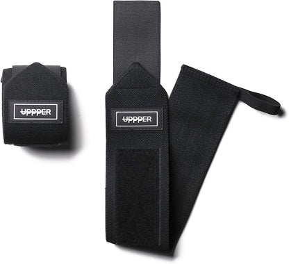 UPPPER Wrist Wraps for Weightlifting - 19" Wrist Support with Thumb Loop for Bench Press, Powerlifting, and Gym Workouts - Men & Women | Premium Fitness Gear