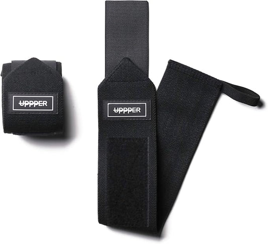 UPPPER Wrist Wraps for Weightlifting - 19" Wrist Support with Thumb Loop for Bench Press, Powerlifting, and Gym Workouts - Men & Women | Premium Fitness Gear