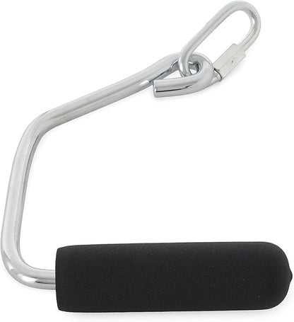 Total Gym Accessories Open Ended Chrome Grip Handles for Total Gym Home Workout Machines, Compatible for Supra, Electra, FIT, Black