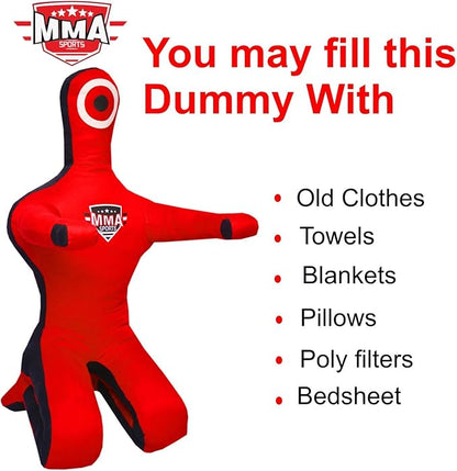 Sports Brazilian JIU Jitsu Grappling Submission Throwing Dummy Punching Heavy Bag Kick Boxing Dummies UNFILLED