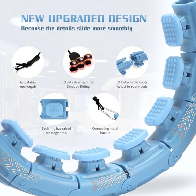 Weighted Fit Hoop 2 in 1 Abdomen 60inch 30 30 Knots,47inch Knots,47inch 24 24 Knots,Great