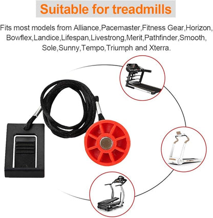 Treadmill Safety Key for Nordic Track, Proform, Image, Weslo, Reebok, Epic, Golds Gym, Freemotion, and Healthrider Treadmills