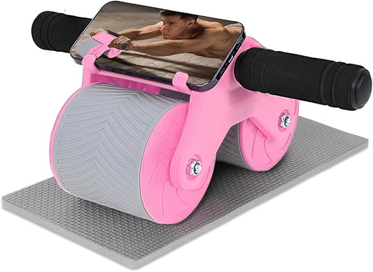 Automatic Rebound Abdominal Wheel Workout,2 Wheels