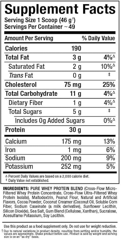 ALLMAX Classic ALLWHEY, Chocolate Peanut Butter - 5 lb - 30 Grams of Protein Per Scoop - Gluten Free - Approx. 49 Servings