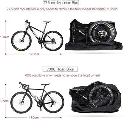 Rhinowalk Folding Bike Carry Bag for 26 inch Mountain Bike 700C Road Bicycle Transport Storage Case Travel Luggage