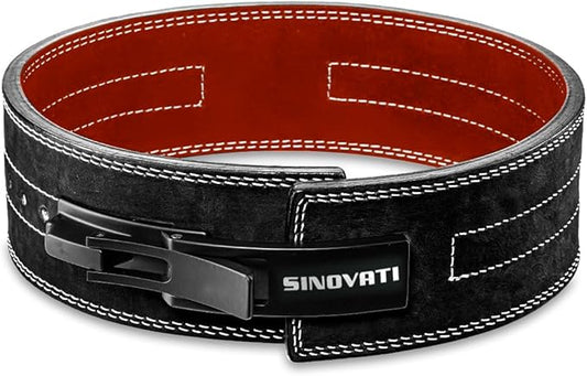 Weight-lifting belt for men with lever buckle 8.5cm / 10cm Height