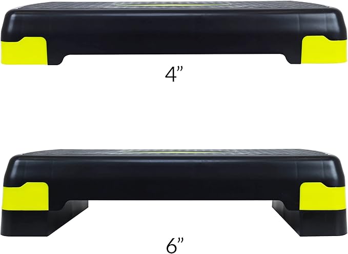 Signature Fitness Adjustable Workout Aerobic Stepper Step Platform Trainer 27-Inch, Multiple