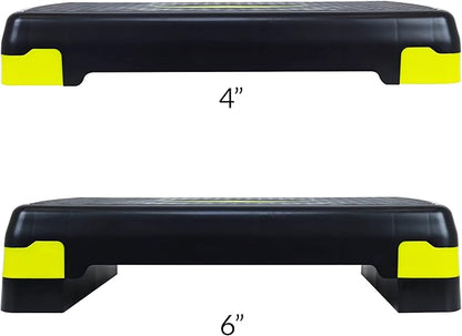 Signature Fitness Adjustable Workout Aerobic Stepper Step Platform Trainer 27-Inch, Multiple
