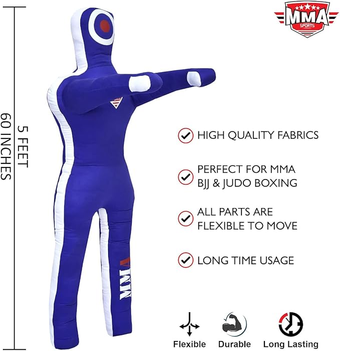 Sports Brazilian JIU Jitsu Grappling Submission Throwing Dummy Punching Heavy Bag Kick Boxing Dummies UNFILLED