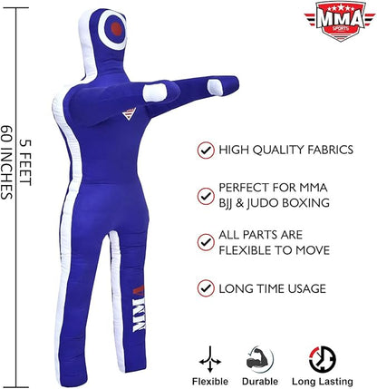 Sports Brazilian JIU Jitsu Grappling Submission Throwing Dummy Punching Heavy Bag Kick Boxing Dummies UNFILLED