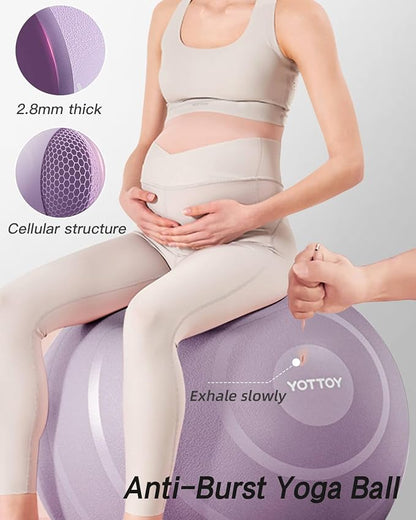 Anti-Burst Exercise Ball for Working Out