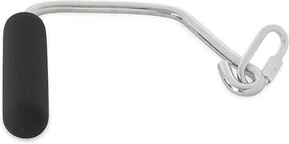 Total Gym Accessories Open Ended Chrome Grip Handles for Total Gym Home Workout Machines, Compatible for Supra, Electra, FIT, Black