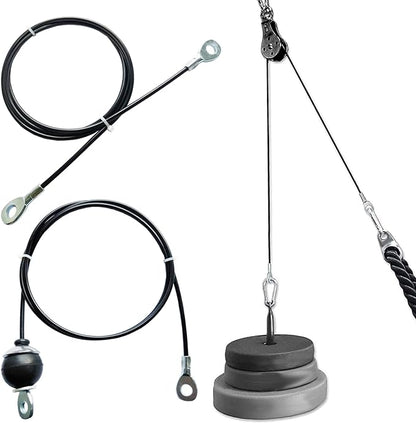 Fitness Gym Replacement Cable Fitness Pulley Cable,Heavy Duty 5mm Steel Wire Rope for Home Gym Cable Pulley Machine Accessories